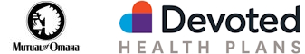 Image of Devoted Health Logo and Mutual of Omaha